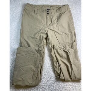 Patagonia Women's Quandary Hiking Pants Women's Size 14 Khaki Tan